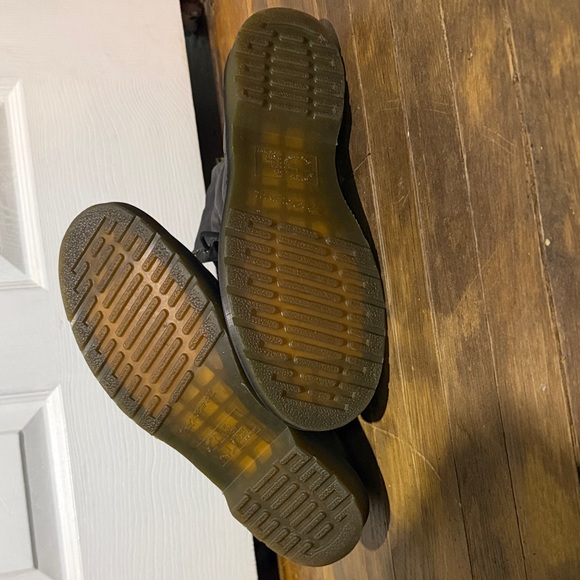 Dr. Martens Black Leather Combat Boots - Picture 3 of 5